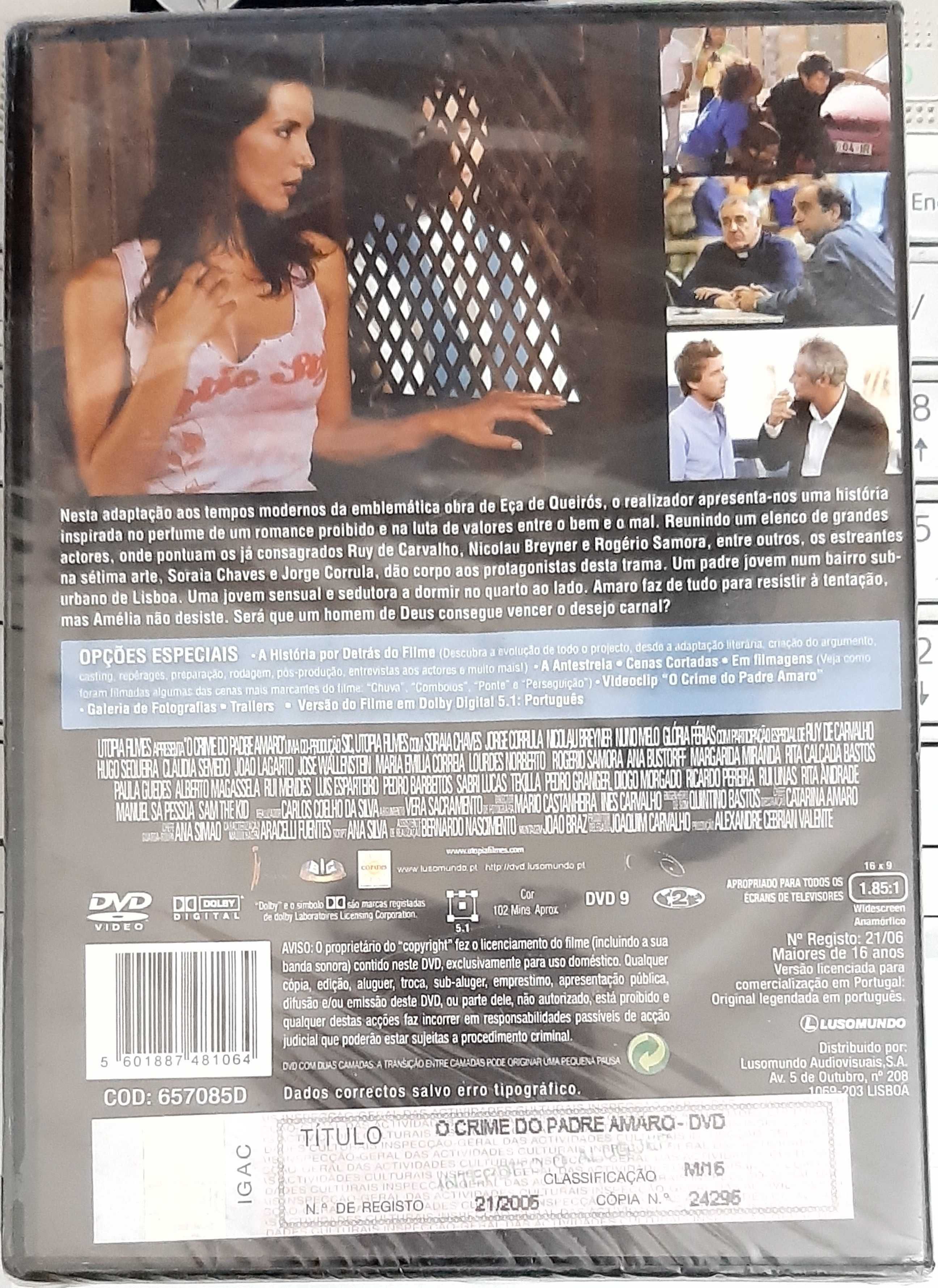 Filme em DVD: O Crime do Padre Amaro Edição Especial - NOVO! SELADO!