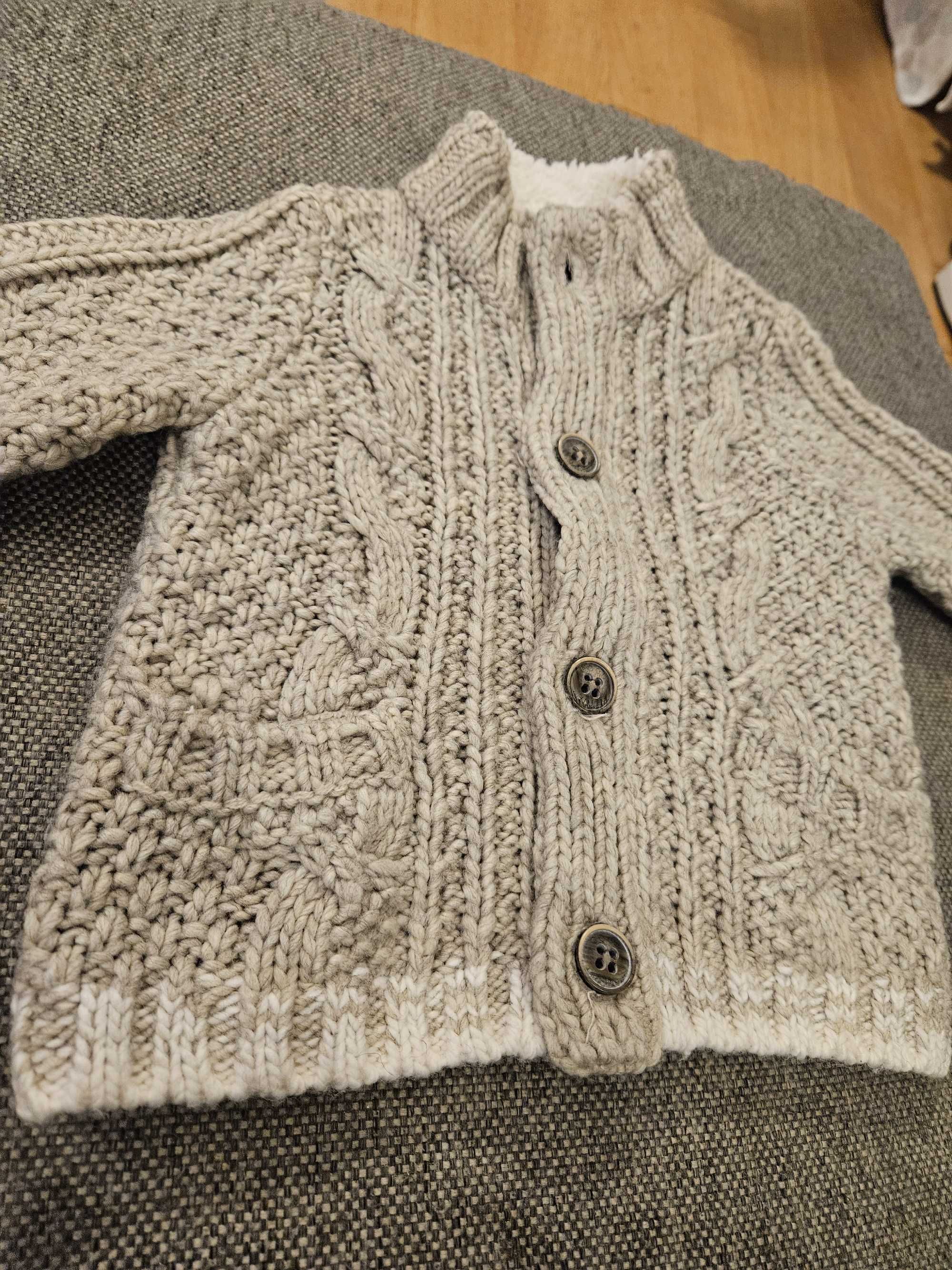 Sweter pleciony Zara 86-92
