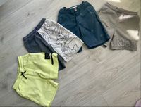 Spodenki chłopięce ZARA rozm 122 królik baks, fluo, palmy