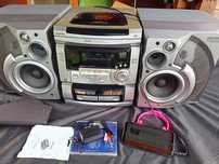 mocna Daewoo AMI-917R 125W bi-amp Bluetooth MP3 CD kaseta RDS wysyłka!