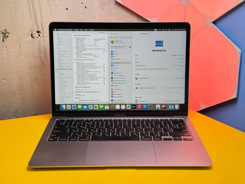 Ноутбук Apple MacBook Air 13" 8/256GB Gray (144193) Б/У З ГАРАНТІЄЮ