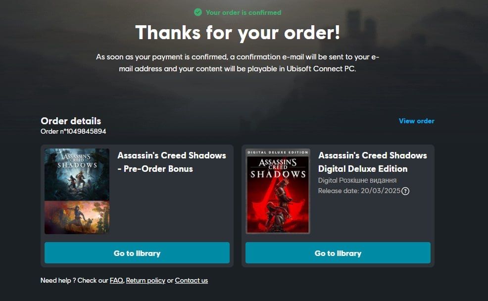 Assassin’s Creed Shadows Digital Deluxe Edition оффлайн на ПК