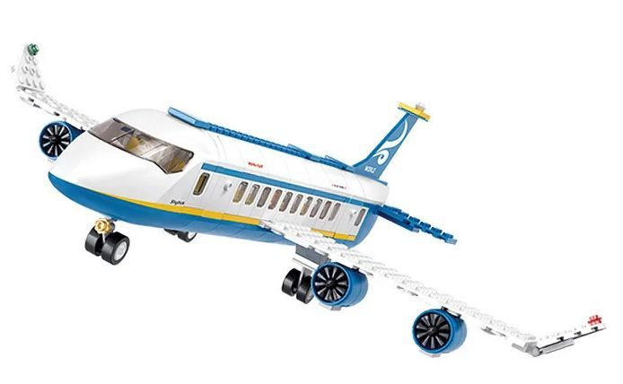 Конструктор Авиация SLUBAN M38-B0366 "Авиалайнер", 463 дет.