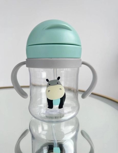 Непроливайка, дитячий поїльник з трубочкою, чашка з ручками 250 мл