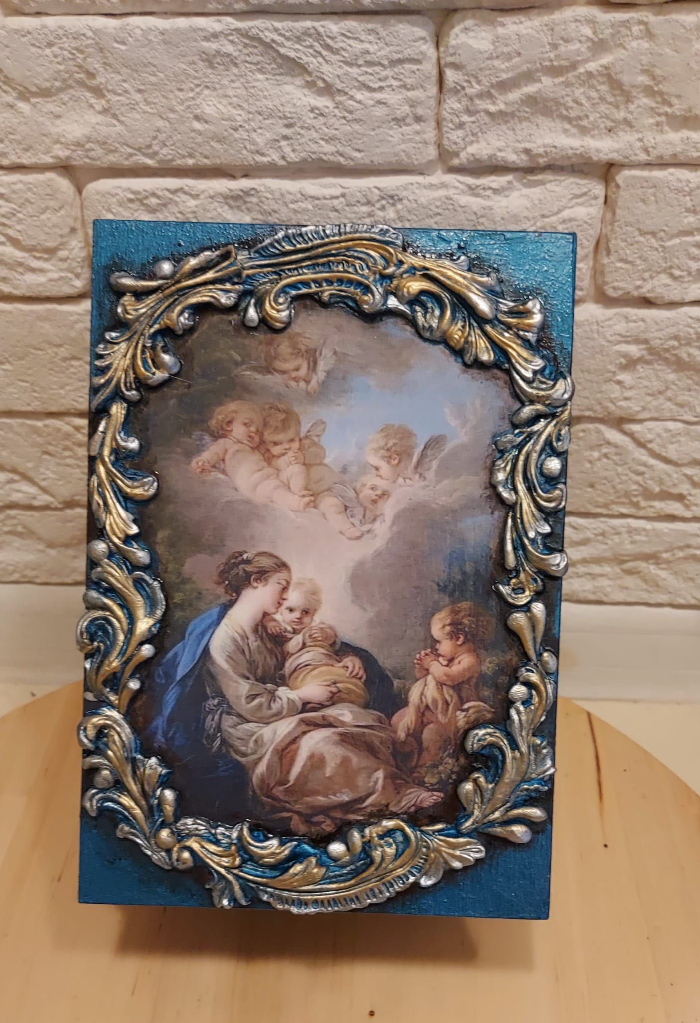 Pudełko ręcznie robione „Święta inspiracja”