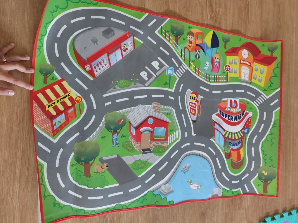 Tapete para brincar com carros