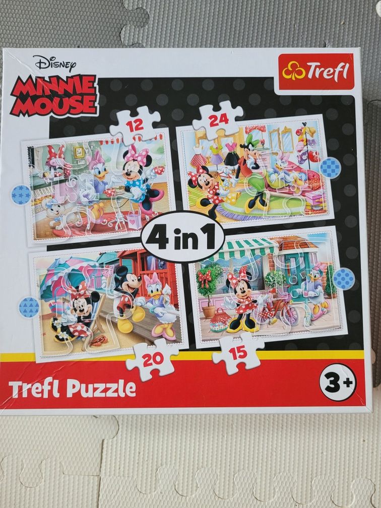 Puzzle Myszka Minnie 4w1