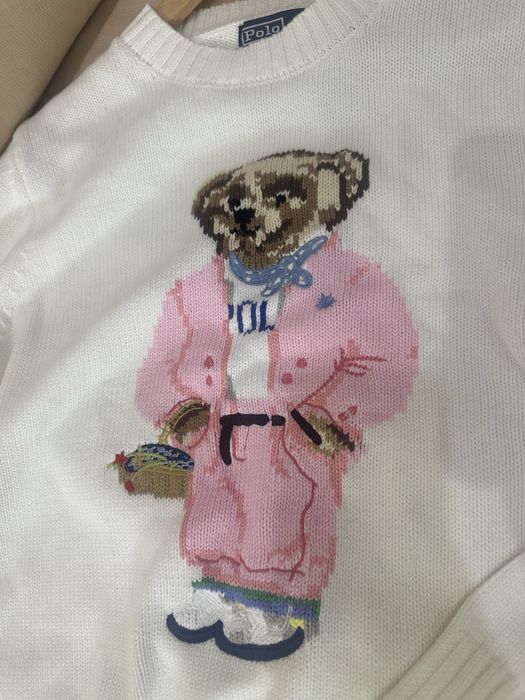 Светр свитер Polo Ralph Lauren з ведмедиком розміри С,М,Л