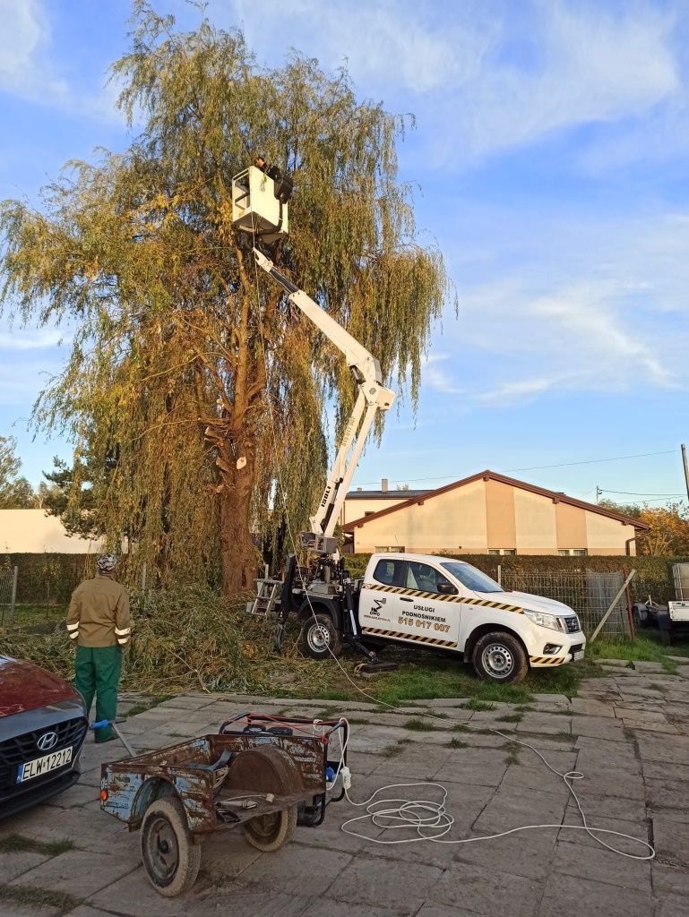 Usługi podnośnikiem koszowym 4x4 24/7, zwyżka. Łódź, okolice, łódzkie