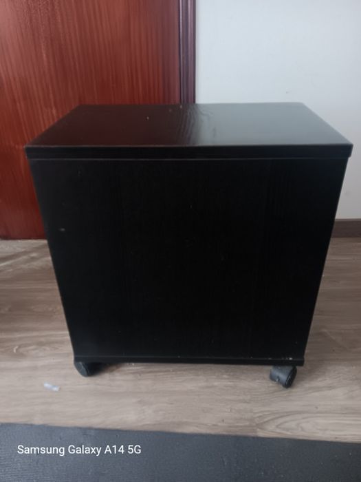 Par de mesa de cabeceira preta