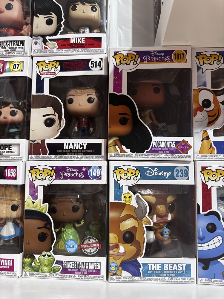Pop funko - disney, game of thorns, stranger things, Dc entre outros