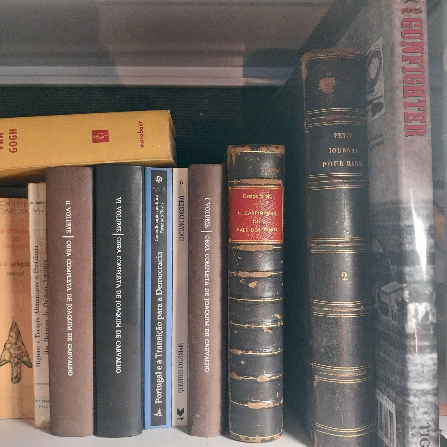 Biblioteca com 215 títulos