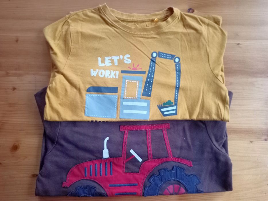 134 Bluza Bluzka traktor buldożer koparka budowa Smyk