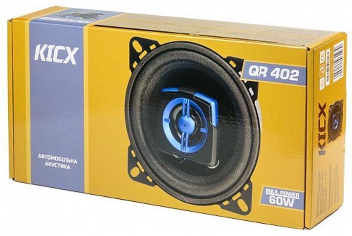 Коаксіальна акустична система Kicx QR-502 та QR-402