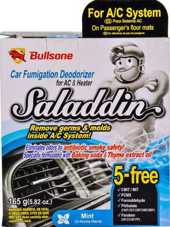 Очиститель кондиционера Bullsone Saladdin мята фумигатор 165 мл.