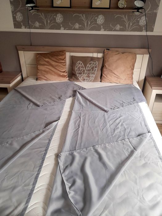 Zasłony zasłonki 2 szt  szare