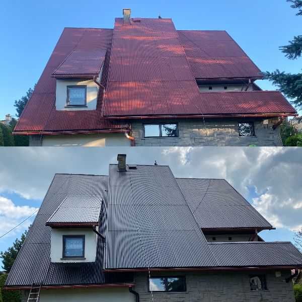 Malowanie Dachu / Malowanie Dachów / Mycie / Usługi wysokościowe