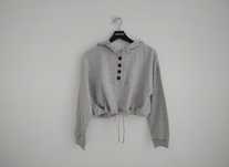 Camisola crop com capuz, primark, NOVA sem etiqueta
