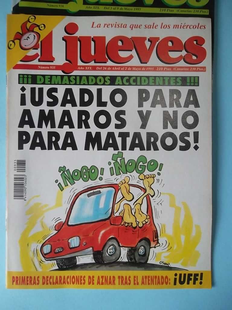 EL JUEVES , o melhor da BD humorística espanhola , 5 exemplares