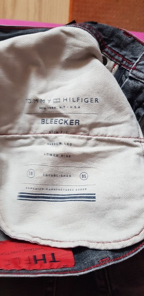 Jeansy slim W32 L34 Tommy Hilfiger vintage stretch