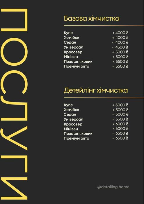 Хімчистка салону авто | Детейлинг химчистка автомобиля