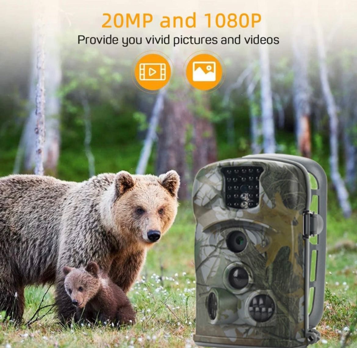 Фотопастка SUNTEK HC-5210A 20 MP з ЕКРАНОМ