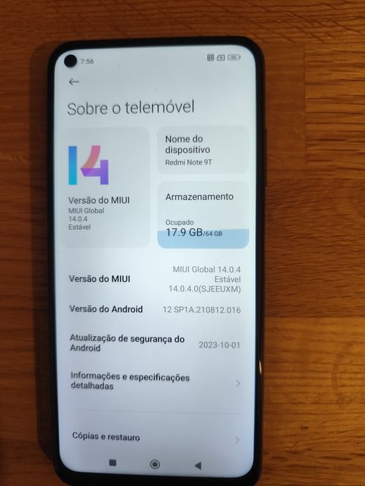 Xiaomi note 9T 64gb 5G