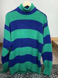 Sweter w paski golf GAP