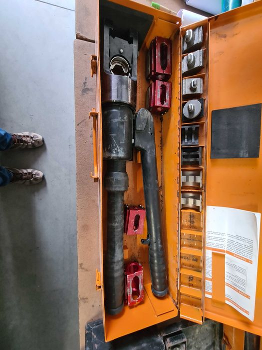 Prensa hidraulica manual para cravar terminais