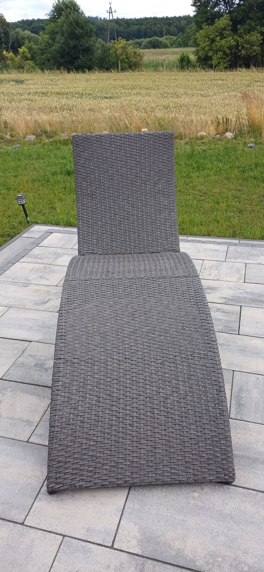 Leżak ogrodowy, fotel, leżanka, rattanowy