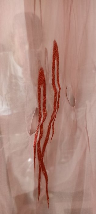 Тюль органза рожевий колір