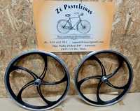 Jantes de magnésio 5 raios para bicicletas roda 20 bmx