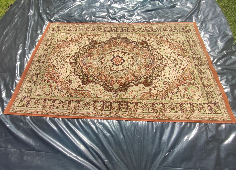 Dywan wełniany vintage PRL