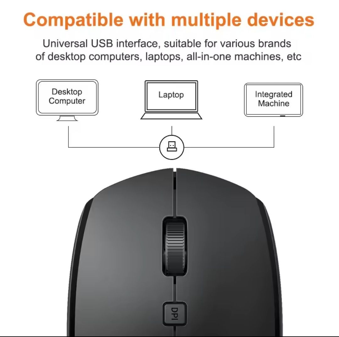 Бездротова мишка 2,4G Battery mouse.