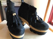Botins pretos senhora 38