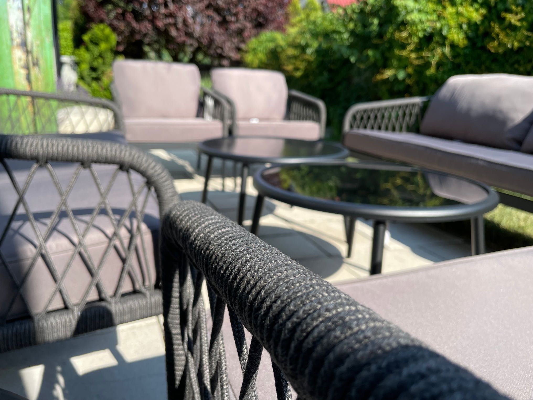 PORTO XXL zestaw mebli ogrodowych  2x sofa 4x fotel 4x stolik (sz)