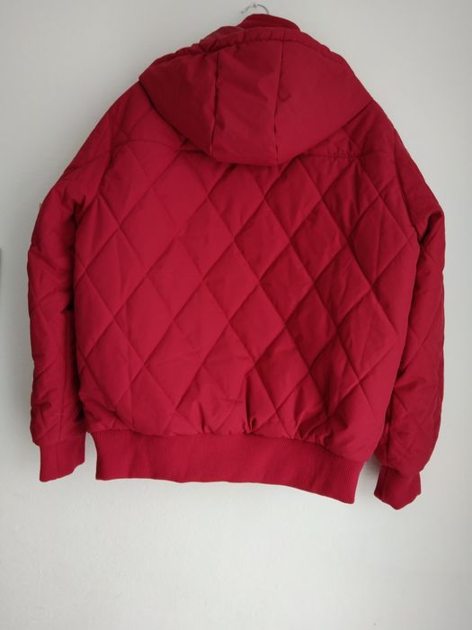 Kurtka męska nowa czerwona burgundowa pikowana 54 XXL