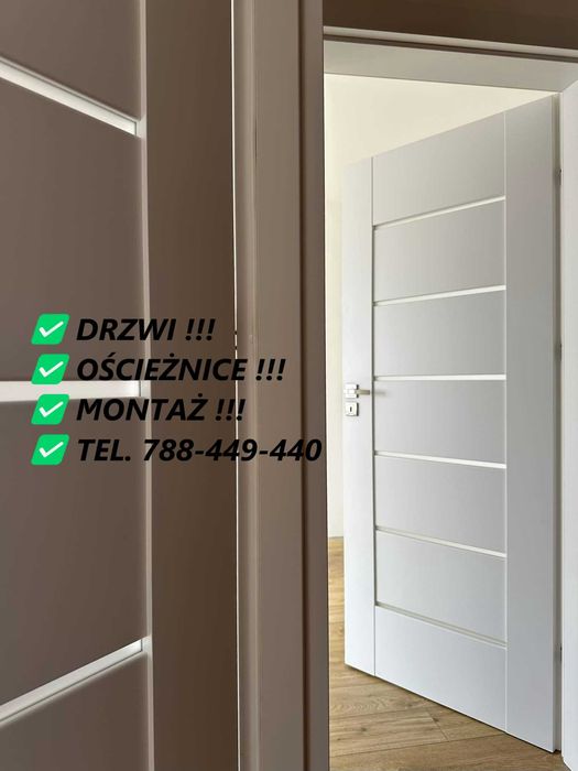 DRZWI / MONTAŻ / OŚCIEŻNICA ! Stwórz Zestaw do Całego Domu !