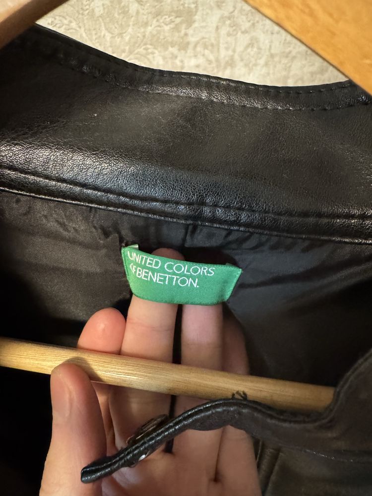 Кожанка Benetton Size M