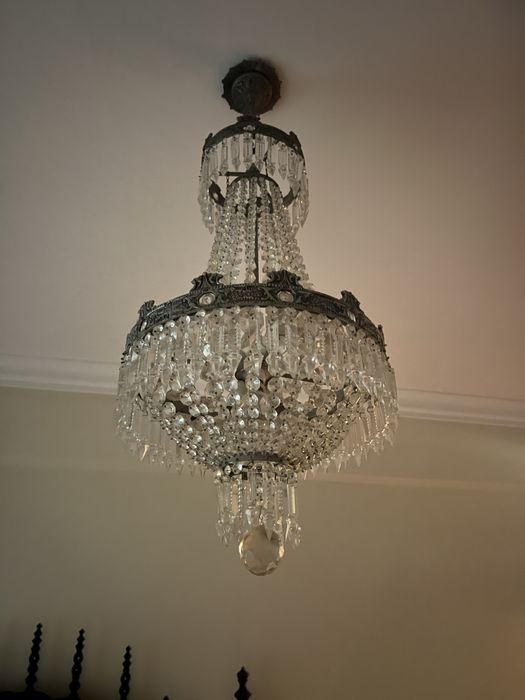 Candeeiros antigos de cristal