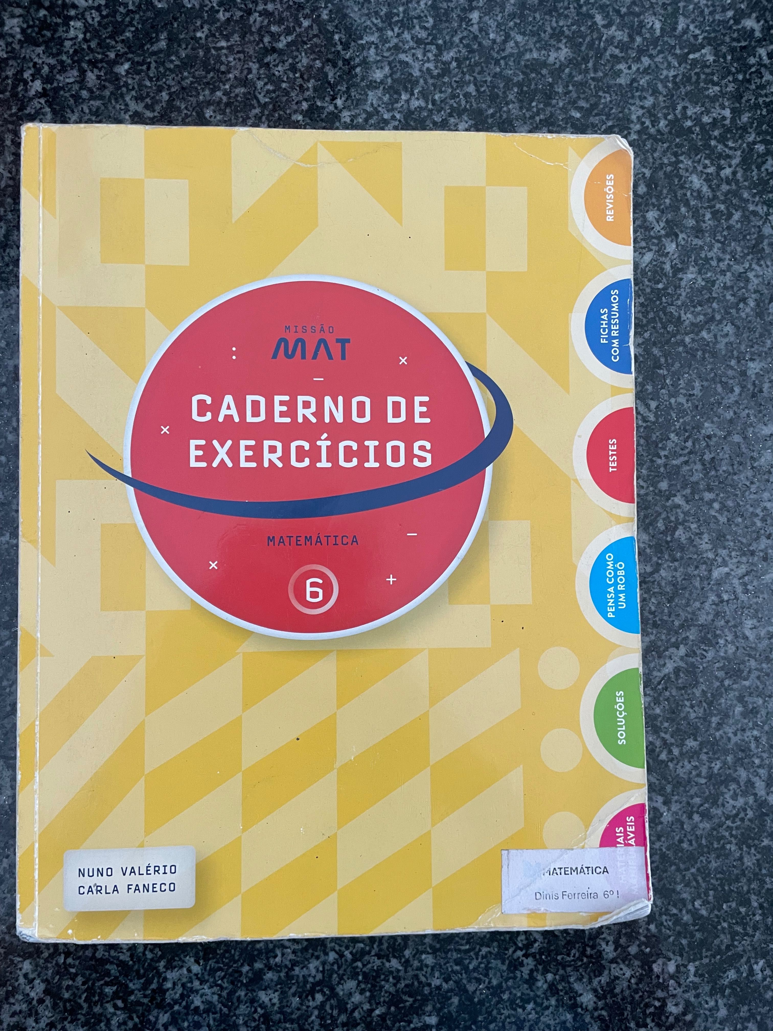 Cadernos de Atividades 6.ºano