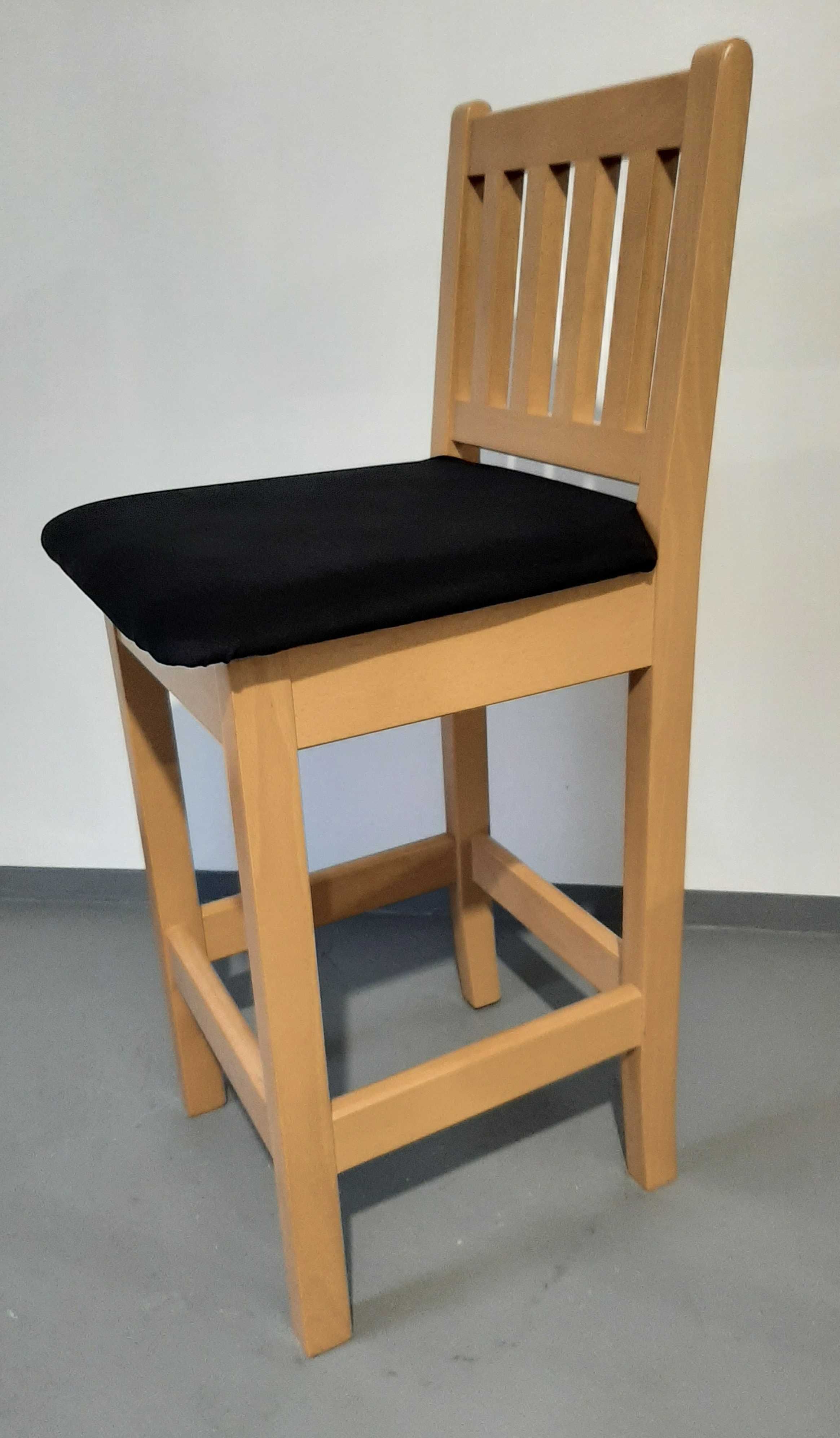 hoker H11 drewniane krzesła barowe hokery kuchenne dąb lancelot 60cm