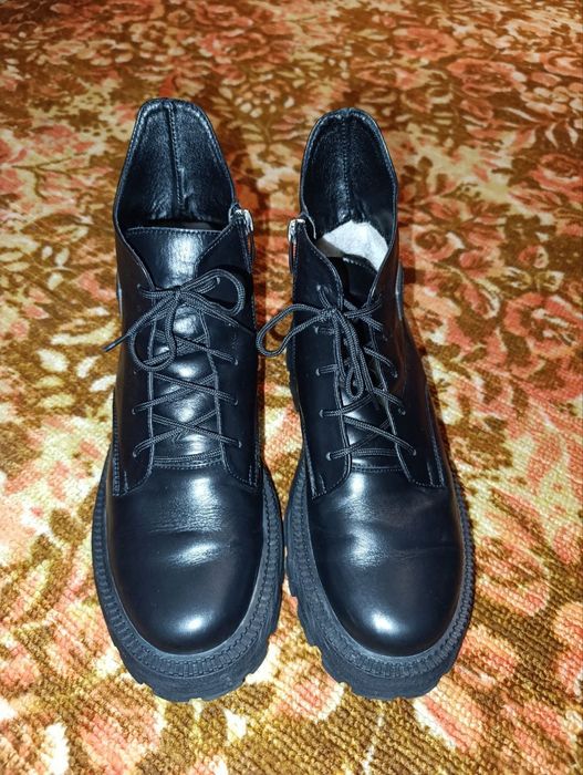 Женские зимние ботинки, натуральная кожа, 39 размер