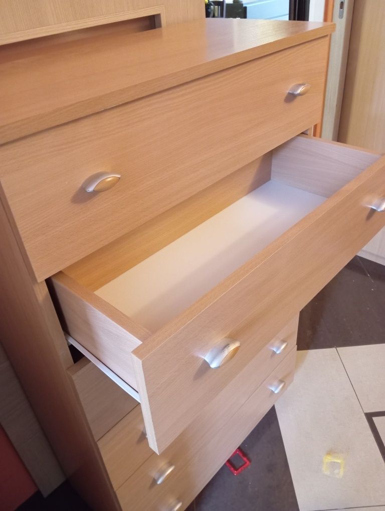 Komoda 6 szuflad 74x35x121 cm