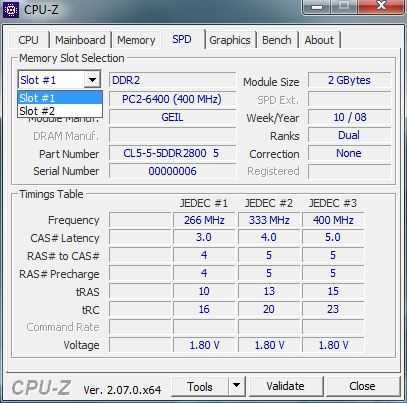 Pamięć RAM Geil 4gb ddr2 800mhz