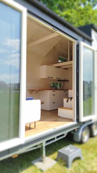 Tiny House , Domek na kołach, Dom mobilny, wykończony, wyposażony