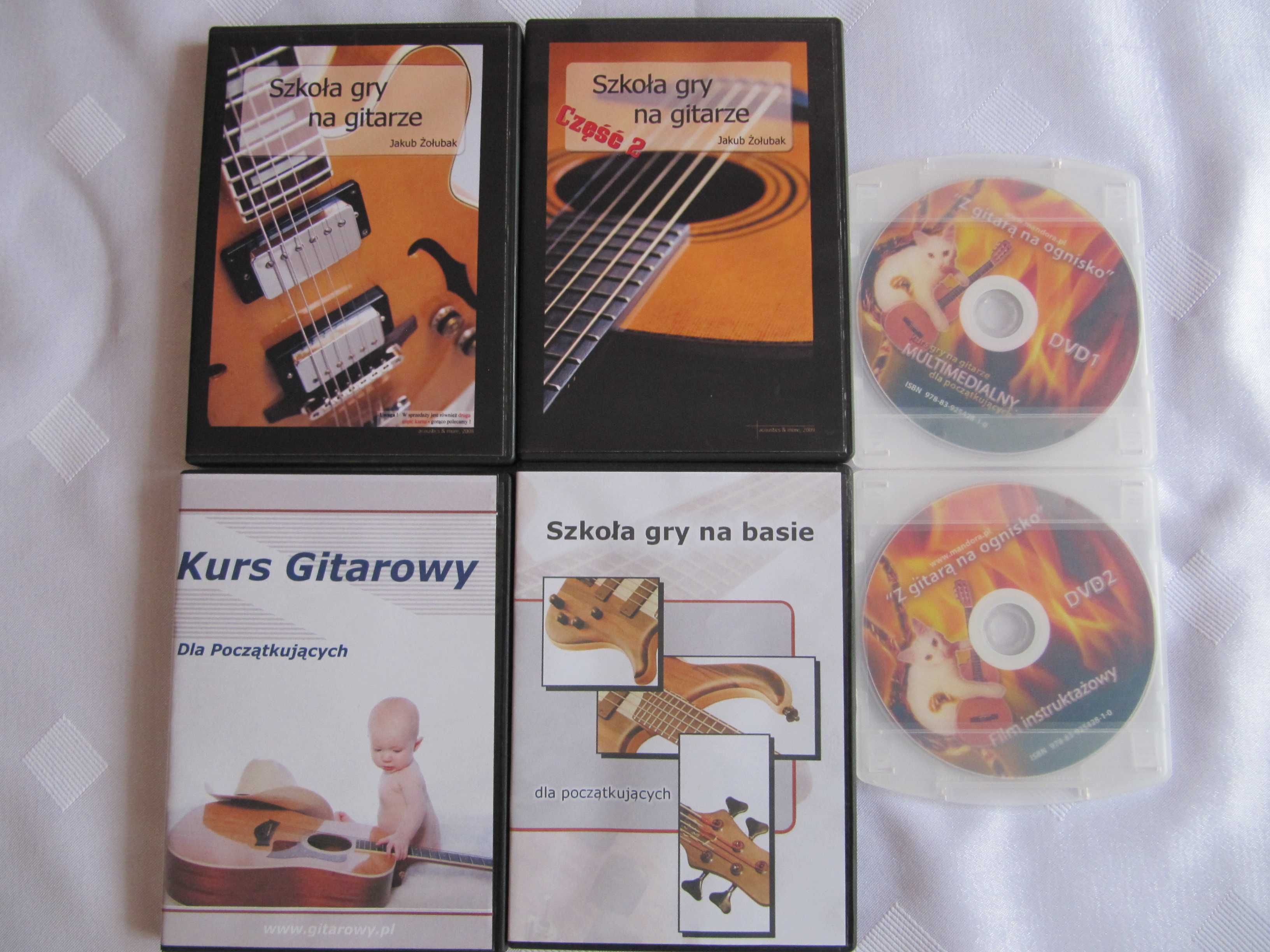 profesjonalny kurs (szkoła) gry na gitarze na 4 x CD - NOWE