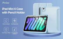 Etui z klapką ProCase do iPad Mini 6 niebieski