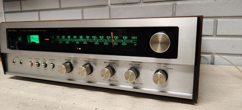 Amplituner Quadro stereo ROTEL RX-154A. Vintage