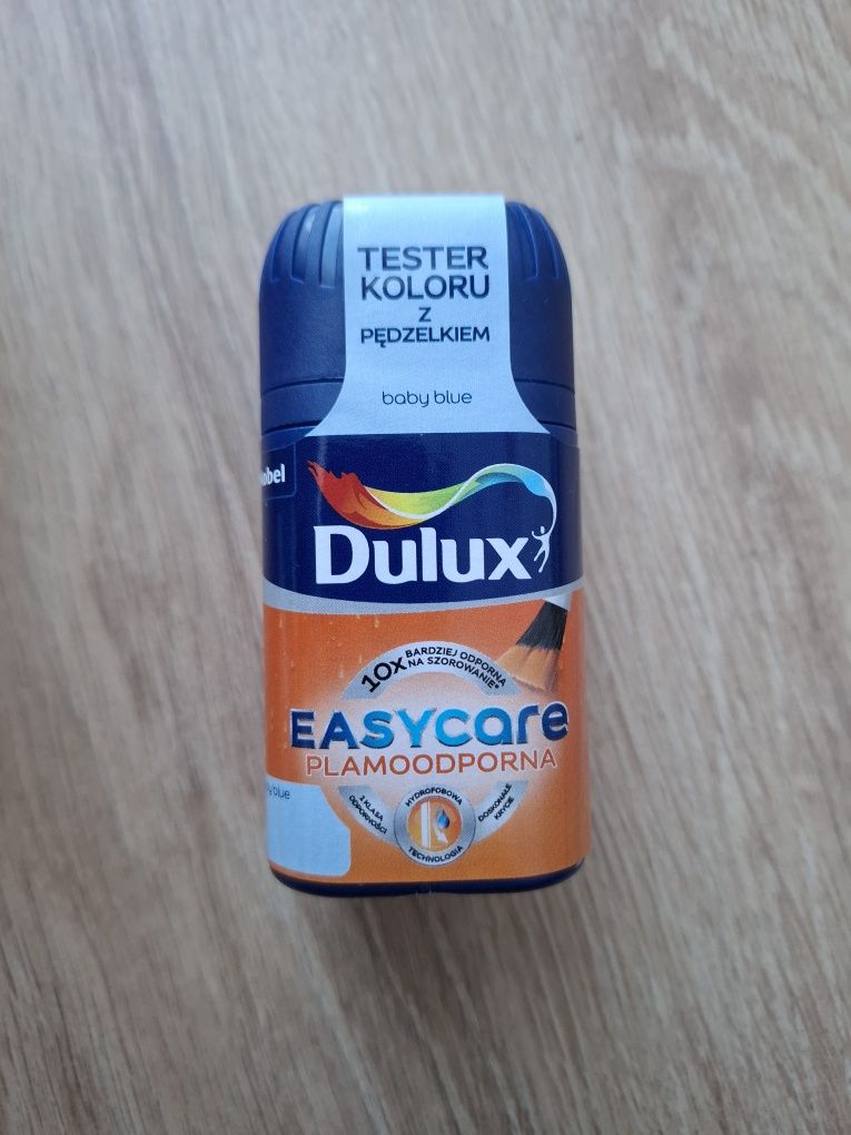 Dulux Easy Care Baby Blue niebieski tester koloru z pędzelkiem zaprawk